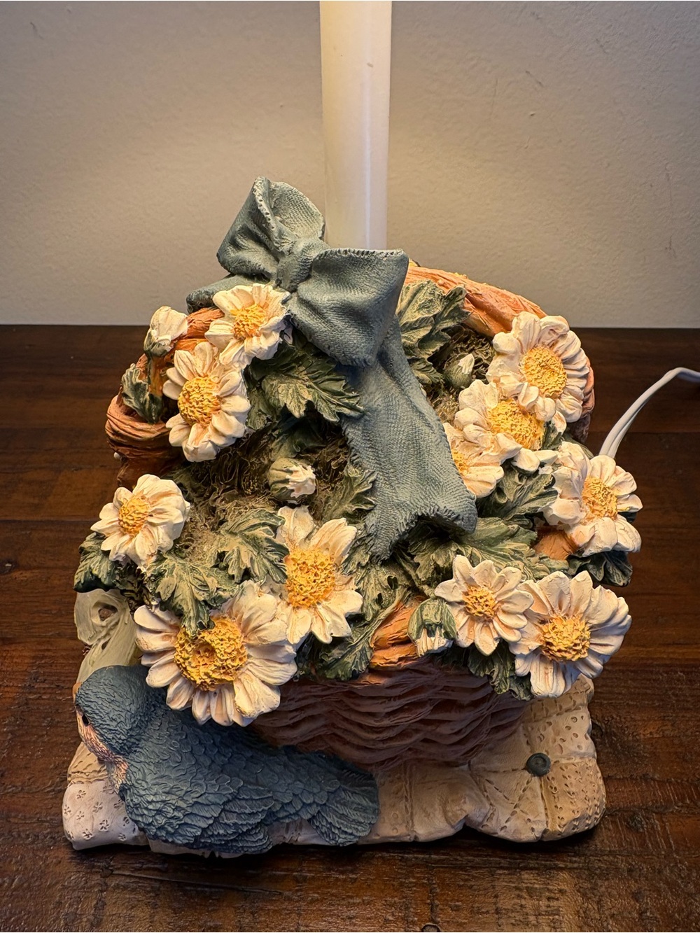 Figi Graphics Table Lamp Daisy Basket / Bird - Picture 8 of 13
